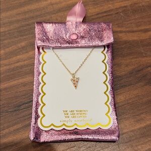‘You have a Pizza my heart’ Simply Southern Gold Necklace